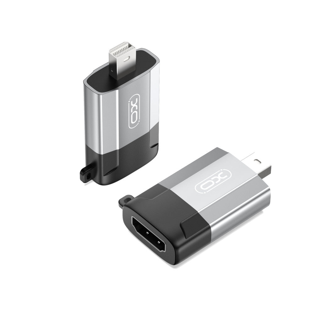 XO Video Adapter Mini DisplayPort to HDMI 4K, Grey XO Video Adapter Mini DisplayPort to HDMI 4K, Grey
